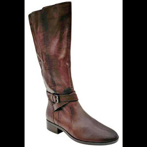Naturalizer Rena Medium Calf Riding Boots Brown - Wide